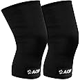 AQF Gym Knee Sleeves for Powerlifting - IPL USPA Approved Single, Double & Triple Ply Knee Supports - Knee Compression Lifting Sleeve for Gym Weightlifting, Powerlifting, Deadlifts, Squats