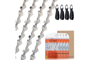 SAVIOR 4 Stück WA0142 Sägeketten für WORX Akku-Kettensäge WG324E WG324E.9 WG325E, Ersatzkette für Einhell GE-PS 18/15 Li BL, Parkside PAGHS 20-Li B2 (.300"LP 1,1 mm 28 TG)