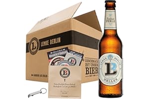‎BRAUEREI LEMKE BERLIN GMBH LEMKE Berlin Berliner Perle | Helles, helles Lager, Lagerbier | Craft Beer aus Berlin, Bier Tasting, Bier Geschenk für Männer (20 x 0,33l) | inkl. 1,60 € Pfand