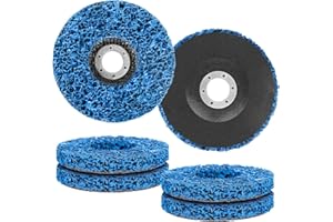 Niaazi 6PCS Strip Discs Stripping Wheel - 115mm 4.5inch Grinder Discs Rust Remover for Metal Paint Stripper Wheel Quick Abrasive Discs Rust, Oxidation, Paint Remover(115mm - 4.5inch)