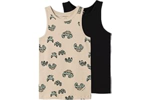 NAME IT Jungen Nkmtank Top 2p Peyote Monster Truck Noos Unterhemd