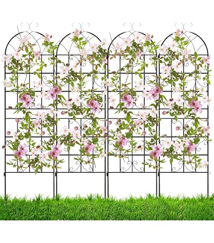 Yclty Arco da Giardino in Metallo Traliccio del Cancello Pergola da Giardino Ad Arco per Piante Rampicanti, Reticoli Ad Arco da Giardino per Cancello Esterno (Color : Green, Size : 185x40x90cm