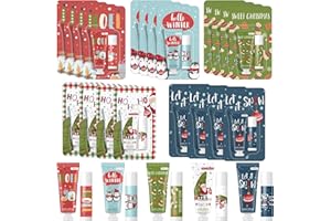 Maitys Set Regalo di Babbo Natale Creme Mani e Balsamo Labbra Idratante Mani e Labbra Regalo di Capodanno per Amici Colleghi Insegnanti e Dipendenti(10 Set)