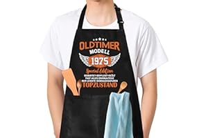 Merclix 50/60/70 Geburtstag Mann 30/40 Geburtstag Männer Geschenkideen Grillschürze für Männer Lustig