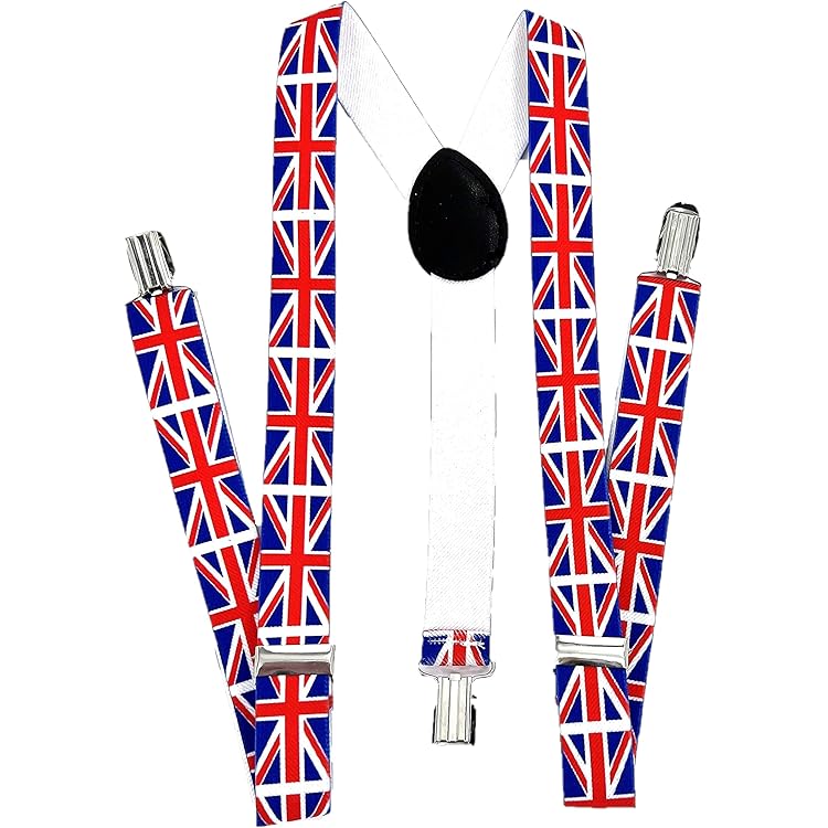 union jack bow tie and braces