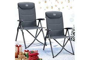 TIMBER RIDGE Fauteuil Jardin Exterieur 150kg Chaise Pliante Camping Portable Dossier Haut 4 Positions Réglables Fauteuil Realx Inclinable pour Terrasse Balcon Jardin Camping Pique-Nique