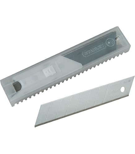 Facom 844.S9L10 - Boîte De 10 Lames De Scie à Guichet 9mm, 12 Segments, Pour Coupe Carton, Plastique, Mousse