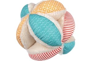 Dentistar Motorikspielzeug – Montessori Spielzeuge für Babys zur Förderung der Feinmotorik – mit unterschiedlichen Stoffen für den Tastsinn – BPA- & schadstofffrei