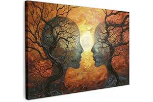 MuchoWow© Stampa Foto 90x60 cm Quadro Moderno Quadri Moderni Soggiorno Con Cornice Stampe Da Parete Camera Da Letto Matrimoniale Decorazione CanvasArte - Persone - Alberi - Astratto