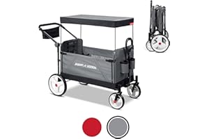 Radio Flyer City Luxe Stroll ?N Wagon - Exclusivo de Amazon, Gris