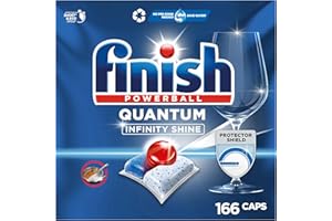 ‎FINISH Finish Quantum Infinity Shine Spülmaschinentabs – kraftvolle Reinigung, Fettlösekraft und Glanz – 2x 83 Finish Caps
