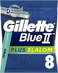 Procter & Gamble Gillette Blue II Plus Slalom Confezione da 8 Lamette Barba Usa e Getta