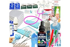 WARWICK WHELPING BOXES Comprehensive Deluxe Whelping Puppy Kit, Puppy Life Saver Aspirator, Lactol Puppy Milk & Bottle, Whelping Guides, Cord Clamps etc Full Kit