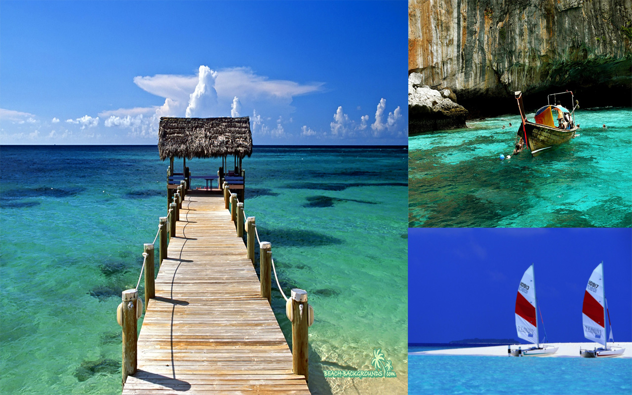 Beach Sunset HD Wallpaper Amazon.fr Applis et Jeux