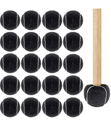 Lot De 2 Balles De Tennis Prédécoupées Pour Pieds De Meubles - Protection Sol Silencieuse, Gris