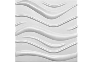 EURODECO Pannelli 3D in morbido polistirolo XPS, pannelli per soffitto e decorazioni in polistirolo per parete 50x50 cm spessore 3 mm