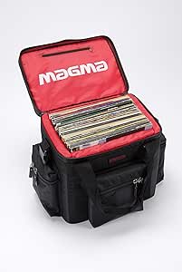 Magma LP 60 Profitasche für 40 Platten, schwarz-rot