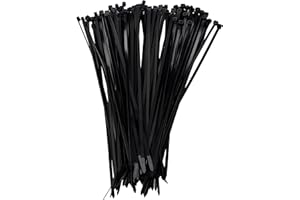 SWA Virgin Nylon 6/Cable Tie Black (Pack 100) 300mm x 4.8mm