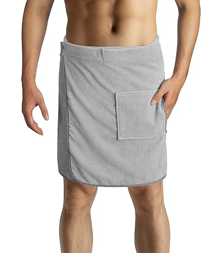 Brandsseller Saunakilt voor dames, saunasarong S-XXL met klittenbandsluiting, elastiek en tas, 100% katoen, lengte: ca. 75 cm, breedte: S-XXL, sneeuwwit
