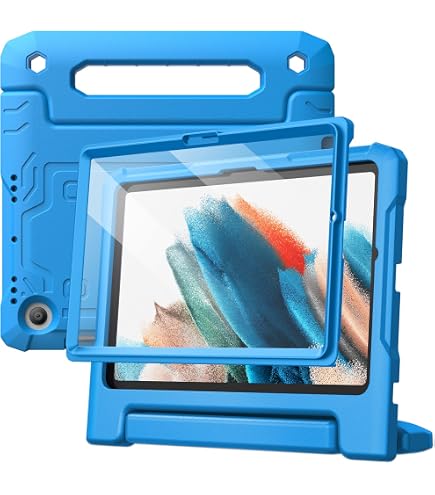 HappyCase Kinder-Tablethülle Für Lenovo Tab M10 Gen 3 (10,1 Zoll) – Stoßfest, Mit Griff & Ständer, Rot