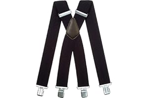 Olata Men's Extra Wide X-Shape Braces/Suspenders - 5cm