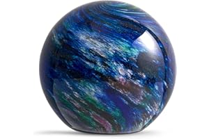 EUSTUMA Figurines en verre soufflé à la main, planète, boule de verre, décoration d'intérieur, collection de musée, décoration de bureau, amateurs d'espace extérieur