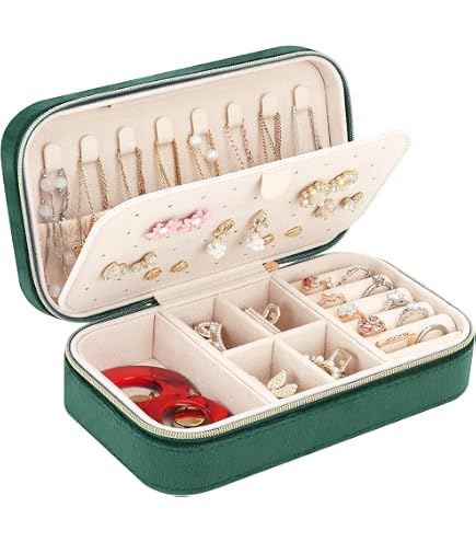 Pochette Rouleau à Bijoux Voyage - Organisateur Pliable Pour Bagues, Colliers - 45x15cm Déplié