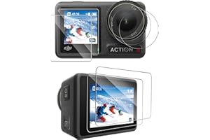 CYNOVA Schutzfolie für DJI Osmo Action 4, Displayschutz für DJI Osmo Action 4 Zubehör, Einfaches Installationswerkzeug, HD Klar