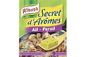 Knorr Assaisonnement Secret d'Arômes Ail Persil 9 Cubes 90 g - lot de 6