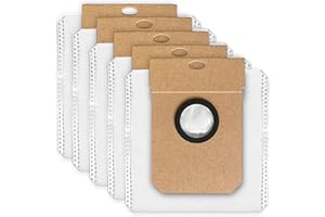 5 Bolsas Recambio Conga 11090, Haier H11/H11 Max, Viomi Alpha 3 Pro Compatibles con Robot Aspirador Autovaciado, Bolsa 2L Hipoalergénica, Repuesto Fácil de Instalar, Bolsa Conga 11090 LIFEFIL