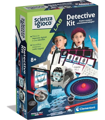 Moses Top Box 30711 – Kit Détective 12 En 1 – Boîte Enquête Secrète Pour Enfants – Noir