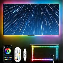 MYPLUS, retroilluminazione LED per TV a LED, 2 m, USB, con telecomando