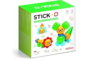 Stick-O Forest Friends 16-piece Magnetic Building Blocks Toy. Preschool STEM Learning Toy. Made By Magformers For Younger Children. Chunky Design.