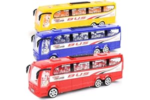 TURBO CHALLENGE - Autobús - Ciudad - 028802-1/16 - Vehículo de fricción - Color Aleatorio - Plástico - Juguete para niños - Vehículo - Regalo - Cumpleaños - A Partir de 3 años