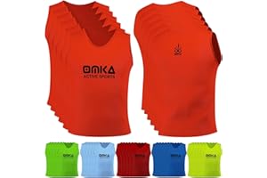 ‎OMKA Pack of 6 Omka Football Shirt Marking Vest Sports Tank Top Vest Shirts