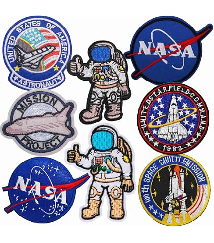 TXSN Iron On NASA Patches - 8 Pack Embroidered Space Patches For Jackets, Hats & Backpacks - View #8