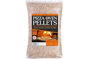 Munnie 15kg Premium Wood Pellets – Superior Fuel for Pizza Ovens, Smokers & BBQs | 100% Pure Softwood | High Heat Output & Clean Burn | Easy-Light Cooking Pellets | Bagged for Easy Storage & Handling