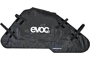 EVOC PADDED BIKE RUG, bike transport protection (padded bike cover, protection for bike frame and wheels, dirt protection, suitable for a wide range of bike types), Black