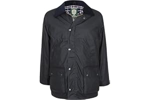 Portmann Mens Premium Quality Padded Wax Jacket Made in UK