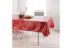 Douceur d'Intérieur Décor Ligne - 1710281, Mantel Transparente Rectangula, 140 X 240 Cm, Transparent, Liso 15/100