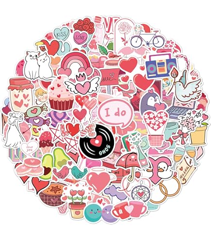 100 Adesivi Preppy Rosa Motivazionali - Pacco Adesivi Carini Impermeabili Per Laptop, Bottiglia, Auto - 3