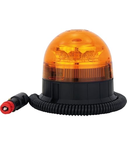 2x 50 LED Rundumleuchte Blinklicht Warnleuchte Blitz Orange Drehbar 12V-24V