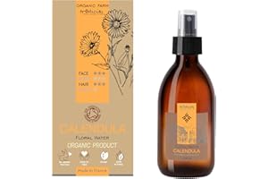 tradicity ORGANIC FARM - Hydrolat de Calendula Bio | Régénérant, Apaisant, Anti-Inflammatoire | Tonique Visage, Traitement Taches | Hydratant Bébé