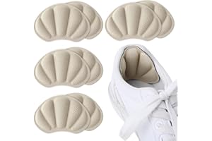 Molain 4 Pares De Almohadillas De Talón Autoadhesivas Para Zapatos Sueltos Demasiado Grandes Almohadillas Antideslizantes Para El Talón Relleno Antiampollas Protectores De Cuidado De Pies