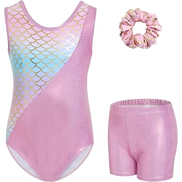 Oyolan Turnpakje voor kinderen , meisjes , strass, met shorts