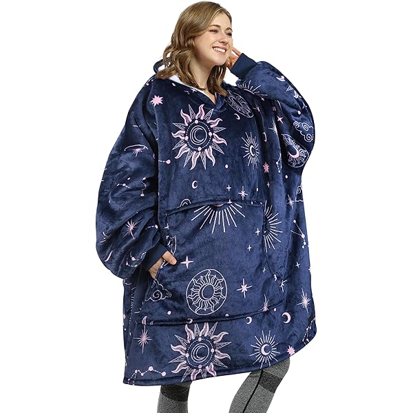 Kato Tirrinia Coperta con Cappuccio Regalo, Felpa Oversize Sherpa, Felpa Coperta