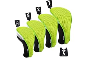 Andux - Cubiertas de Cabeza de Madera para Conductor de Golf, 460 CC, 4 Unidades