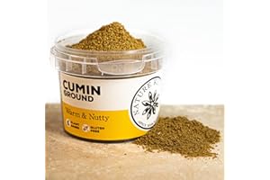 Nature Kitchen Cumino macinato 50 g – Miscela di spezie premium con erbe, spezie, sale e peperoni – oltre 154 spezie uniche – ideale per cucinare tutte le varietà – ermetici, impilabili, contenitori
