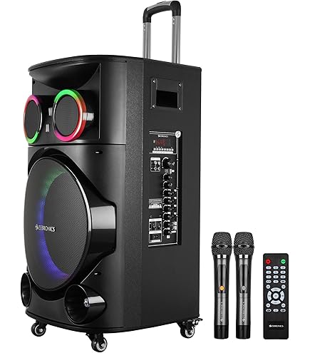 RHM K666 Karaoke Machine with Rich & Deep Bass, Powerful Sound, 2