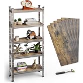 BUILDSKILL 5-Tier Multipurpose Storage Rack | 67x28x12 Inch Bolt-Free Assembly Adjustable Rack | Oil & Water Friendly New Dua